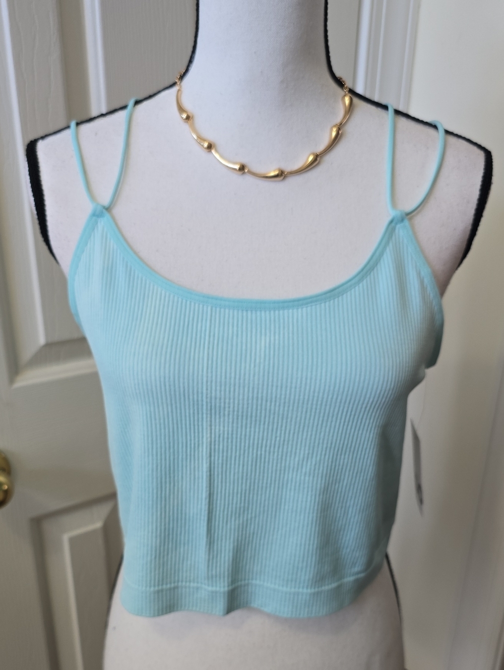 SO BRAND WOMEN'S JUNIOR SIZE "ARIEL BLUE" RIBBED SUMMER CAMI TANK TOP SIZE XL